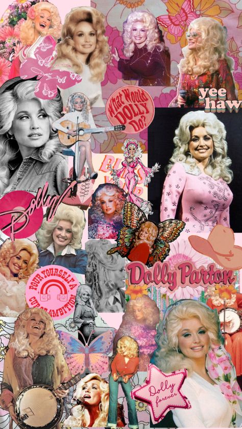 #dollyparton #dolly #dollypartonaesthetic #wallpaper #vibes #vintage #music #beauty #cowgirl #country Dolly Parton Aesthetic, Dolly Parton Pics, Dolly Parton Birthday, Cosmic Cowgirl, Dolly Parton Pictures, Holly Dolly, Country Backgrounds, New Wallpaper Iphone, Cowgirl Art