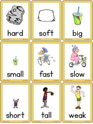 Adjectives Flashcards Printable, Adjectives Flashcards, Flashcard Ideas, Flashcards Ideas, Grammar Flashcards, Adjectives Esl, Countable And Uncountable Nouns, Esl Flashcards, Irregular Past Tense Verbs