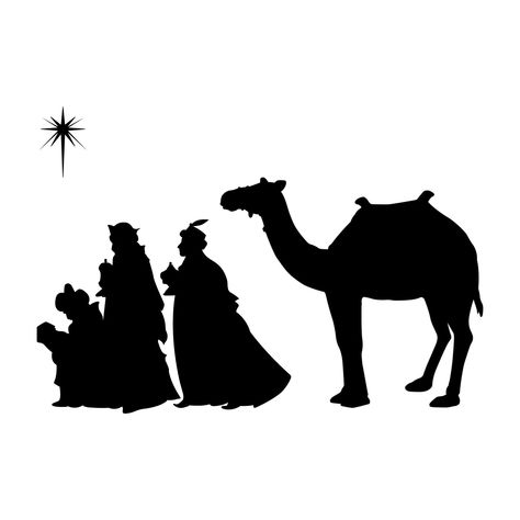 Three Wise Men Silhouette, Wise Men Silhouette, Christmas Mirror Decorations, Christmas Card Decorations, Christmas Mirror, The Three Kings, The Three Wise Men, 3 Wise Men, Grinch Face Svg