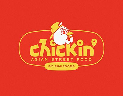 Chicken Branding Design, Chicken Logo Illustration, Food Logo Inspiration, Resturant Logo, Food Lettering, Street Food Design, Chicken Brands, Food Logo Design Inspiration, Chicken Logo