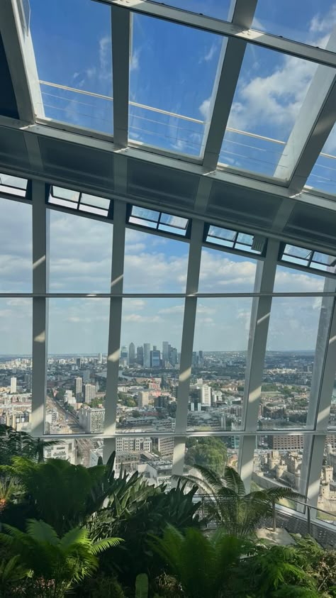 London Skygarden, London Summer Aesthetic, Skygarden London, London Diaries, Sky Garden London, Cycling In London, Campus Aesthetic, British Aesthetic, Galway Girl