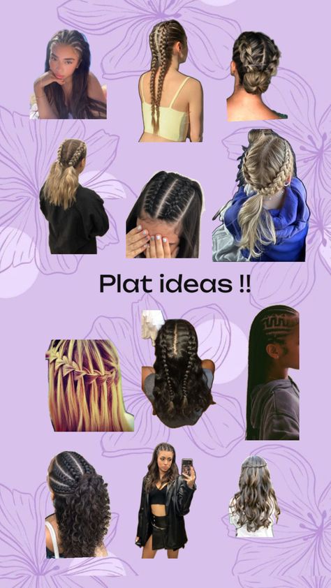 Plat ideas for you !! All different kinds of hairstyles involving a plat Different Kinds, Hairstyles, Hair Styles