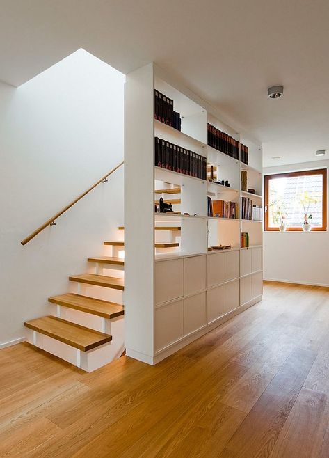 Mudroom Shelves, Closed Staircase, Staircase Shelves, Under Stair Storage, Stair Shelves, Space Home Decor, Under Stair, Open Stairs, Staircase Storage