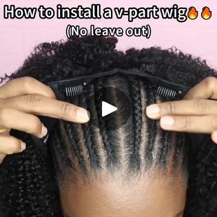 V Part Wig Braid Pattern, V Part Wig Hairstyles, Vpart Wig, V Part Wig, Braid Patterns, U Part Wig, Curly Wig, Tic Tac, Curly Wigs