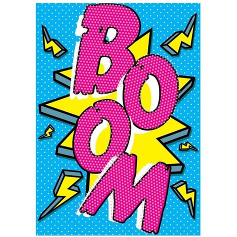 Pop Art Boom ❤ liked on Polyvore Images Pop Art, Pop Art Patterns, Pop Art Decor, Pop Art Fashion, Pop Art Comic, Roy Lichtenstein, Pop Art Posters, Pop Art Design, Pop Art Wallpaper