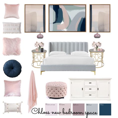 Mood Board For Bedroom Interior, Mood Boards For Bedrooms, Guest Bedroom Mood Board, Teen Girl Bedroom Mood Board, Bedroom Moodboard Interior Design, Interior Designer Woman, Mood Board For Bedroom, Bedroom Mood Board Interior Design, Bedroom Design Mood Board