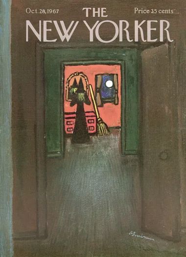 The New Yorker October 28, 1967 Issue | The New Yorker New Yorker Halloween, New Yorker Cover, The New Yorker Magazine, New Yorker Magazine, New Yorker Covers, New Yorker Cartoons, Halloween Artwork, Halloween Wallpaper Iphone, Giclee Painting