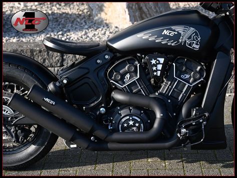 2020 Indian Scout Bobber “BLACK BOB” by No Limit Custom Indian Bobber Custom, Custom Indian Scout Bobber, Indian Scout Bobber Custom, Indian Scout Custom, Indian Bobber, Scout For Sale, Bobber Seat, Vintage Motorcycle Art, Indian Scout Bobber