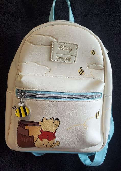 Mini Bookbag Aesthetic, Baby Bag Aesthetic, Aesthetic Mini Backpack, Winnie The Pooh Backpack, Loungefly Winnie The Pooh, Disney Bags Backpacks, Disney Backpack, Cute Mini Backpacks, Cute Winnie The Pooh