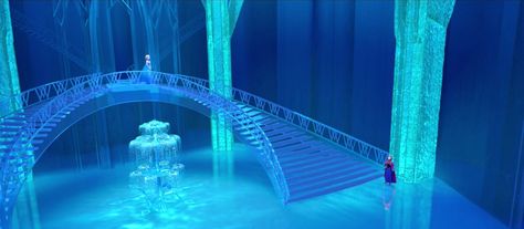 Elsa's Castle. Disney Christmas Cards, Elsa Castle, Hans Frozen, Frozen Castle, Frozen 2013, Frozen And Tangled, Ice Palace, Jennifer Lee, Ice Castles