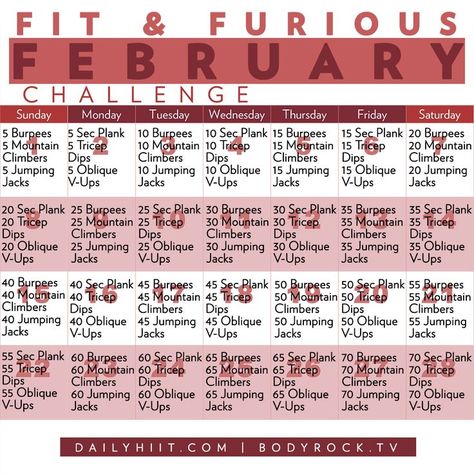 Month Workout Challenge, Body Rock Tv, Fit And Fabulous, February Challenge, Living Better, Fitness Challenges, Month Workout, Healthy Changes, 30 Day Fitness