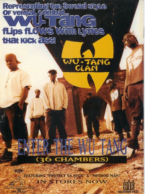 93/94 Wutang Clan Poster, Wu Tang Aesthetic, Wu Tang Poster, Wu Tang Clan Album, 36 Chambers, Wutang Clan, Hip Hop Classics, Hip Hop Poster, Rap Albums