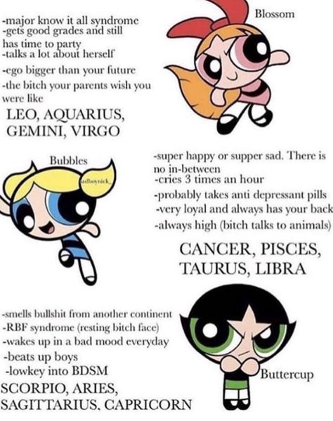 Zodiac Signs as The Powerpuff Girls || pinterest ; @xclusivejay Power Puff Girls Aesthetic, Zodiac Cartoon, Power Puff Girl, Power Puff Girls, Gemini And Virgo, Power Puff, The Powerpuff Girls, The Powerpuff, Zodiac Society