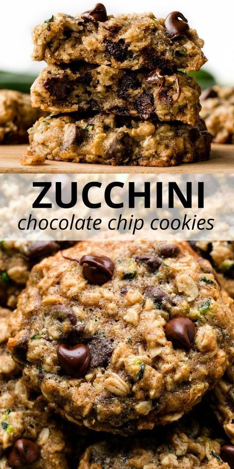 Zucchini Chocolate Chip Cookies, Zucchini Oatmeal, Zucchini Cookies, Zucchini Recipes Dessert, Zucchini Chocolate, Oatmeal Chocolate Chip, Zucchini Bread Recipes, Oatmeal Chocolate, Bar Recipes