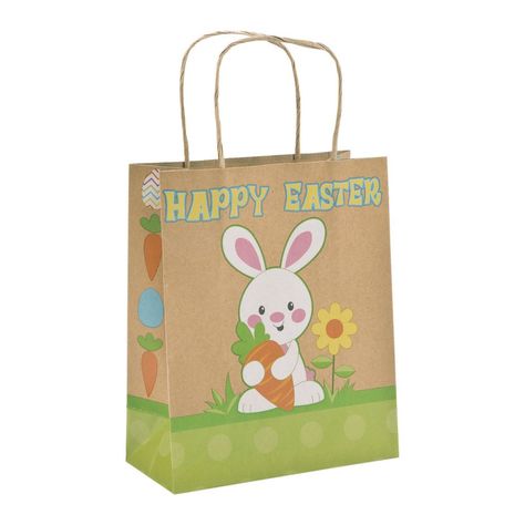 Easter Kraft Paper Gift Bags Kraft Gift Bags, Easy Gift Wrapping, Easter Gift Bags, Animal Party Theme, Easter Bunny Gifts, Twinkle Twinkle Baby Shower, Gift Presentation, Halloween Tableware, Simple Gift Wrapping