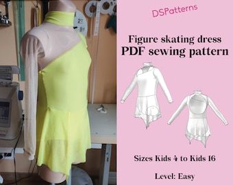 Bodysuit sewing pattern Base leotard Girls costume pattern - Etsy Argentina Figure Skating Dress Patterns, Skating Dress Patterns, Custom Leotards, Dance Design, Figure Skating Dress, Bodice Pattern, Ice Skating Dresses, Girls Leotards, Make Your Own Dress