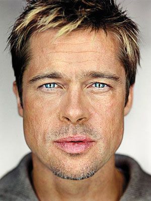 Martin Schoeller's Un-photoshopped portraits (61' x 49')  Brad Pitt.  gorgeous. Martin Schoeller, Celebrity Photography, Celebrity Faces, Celebrity Portraits, George Clooney, Film Tv, Male Portrait, 인물 사진, Famous Faces