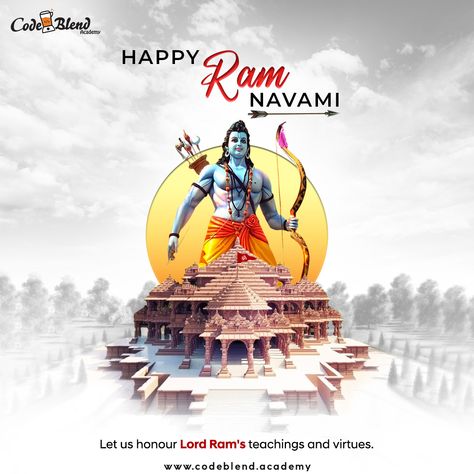 May Lord Rama's heavenly favors protect us from all evils and bless us with peace, harmony, and unity. Happy Ram Navami. Ram Mandir Png, Advertising Ideas Marketing, Ram Navami Photo, Cute Valentines Day Quotes, Ram Navmi, Happy Ram Navami, Ram Navami, Lord Rama Images, Happy Diwali Images