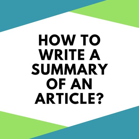 How to write a summary paper? Many students understand that summarizing, identifying what is most important and restating the text in a summary in your own words is an important tool for success. Thus in this article, we will try to give you some useful advice how to summarize texts quickly and successfully for any class or subject. How To Write A Summary College, How To Summarize An Article, How To Write A Summary, Hook Writing, Writing A Summary, How To Summarize, Paragraph Writing Activities, Junior English, Improve English Writing