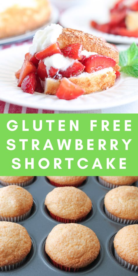 Enjoy this Gluten Free Strawberry Shortcake recipe using glutenfree AND dairy free angel food cupcakes! The BEST dessert for summertime, 4th of July, Canada Day, BBQ's. Gluten Free Shortcake, Healthy Strawberry Shortcake, 21 Day Fix Desserts, Gluten Free Strawberry Shortcake, Strawberry Shortcake Recipe, Food Cupcakes, Healthy Summer Desserts, Free Angel, Strawberry Shortcake Recipes