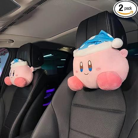 Amazon.com: Tuklye Kawaii Car Pillow Accessories Cartoon Cute Decoration Auto Rest Cushion Seat Headrest Neck Rest Cushion Pillow 2Pcs (Blue Hat) : Home & Kitchen Kawaii Car, Car Seat Pillow, Car Pillow, Car Deco, Cervical Pillows, Neck Pain Relief, Head Pillow, Cute Birthday Gift, Cushion Seat