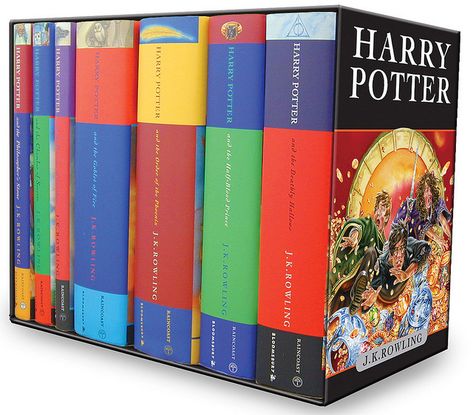 Harry Potter Box Set by Bloomsbury.  I already have this. In my future home, this will be the the special Harry Potter section of the library. Hopefully, there will be a glass case involved. Harry Potter Box, Harry Potter Hardcover, Harry Potter Book Set, Harry Potter Box Set, Box Set Books, Harry Potter Book, Harry Potter Set, Rowling Harry Potter, J K Rowling