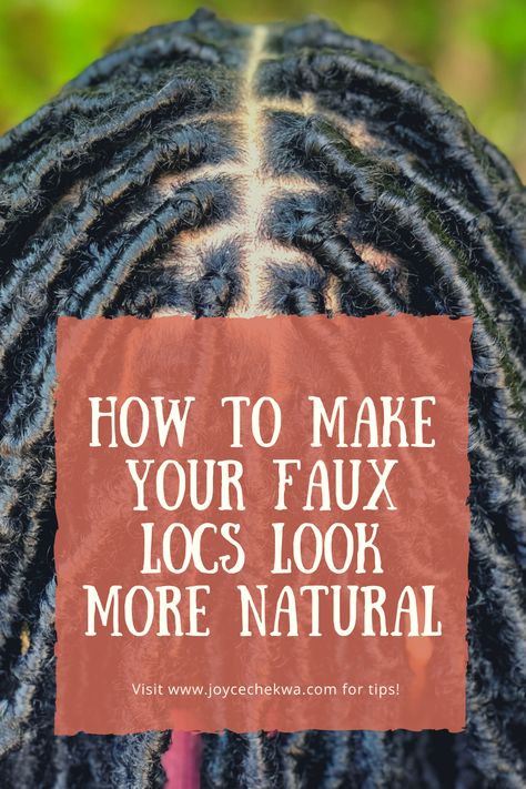 What Hair To Use For Faux Locs, Natural Faux Locs Dreads, Real Looking Faux Locs, Faux Locs With Spring Twist Hair, How To Soften Faux Locs, Faux Locs Natural Hair, How To Faux Locs Tutorials, Faux Locs On Short Natural Hair, Faux Locs On Dreadlocks