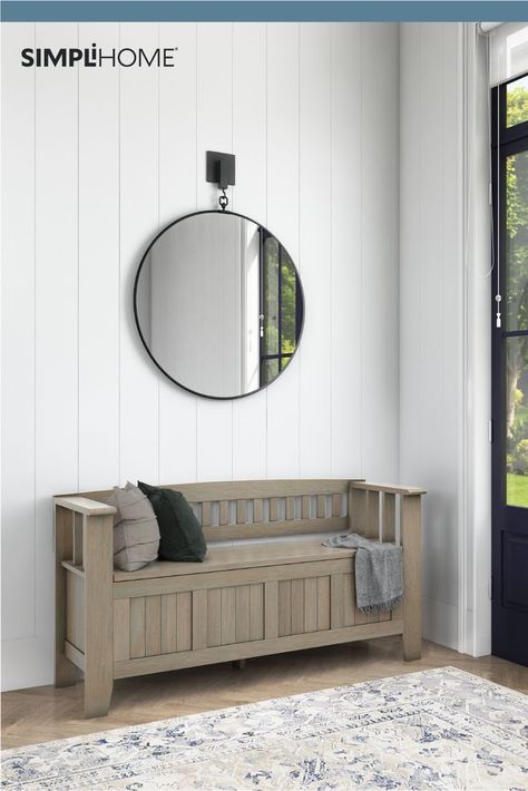 Furnish your home with stylish furniture, that doesn't compromise on quality. Grey Storage Bench, Storage And Seating, Entryway Storage Bench, Form Follows Function, Rustic Entryway, Wood Storage Bench, Entryway Bench Storage, Grey Storage, Entryway Storage