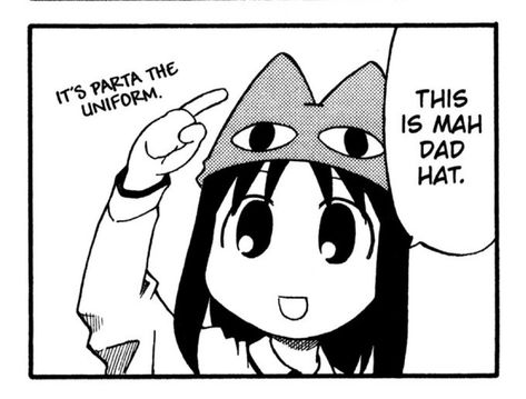 Hello Everynyan, Manga Pannel, Sata Andagi, Azumanga Daioh, Moe Anime, My Bad, Art Folder, Silly Images, Manga Icons