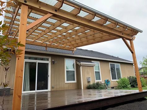 Pergola With Clear Roof, Clear Roofing, Roof Riser, Patio Roof Extension Ideas, Nutrition Questions, Sky Lift, Plants Lighting, Transparent Roof, Deck Roof