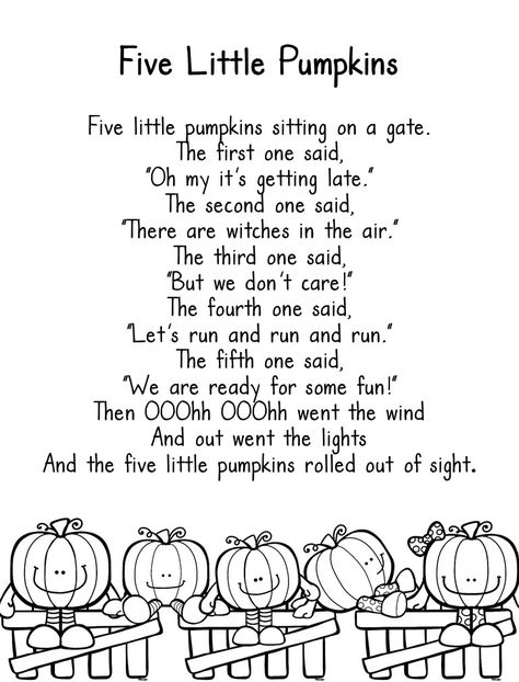 Five Little Pumpkins Freebie | Virginia is for Teachers Five Little Pumpkins, Educational Content, Preschool Songs, Daycare Crafts, Kindergarten Art, Pumpkin Theme, Teacher Classroom, Craft Stick Crafts, Poetry Books