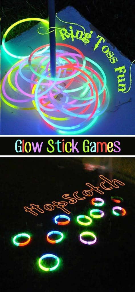 Glow Stick Games, Camping Games For Adults, Outdoor Camping Games, Outdoor Games Adults, Backyard Party Games, Carnival Games For Kids, Outdoor Party Games, Camping Parties, Outdoor Games For Kids