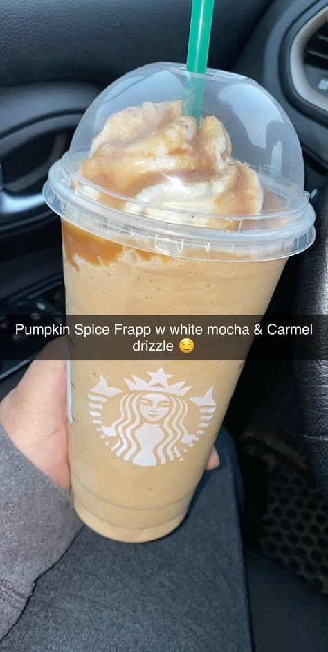 Pumpkin Drinks Starbucks, Carmel Drizzle, Starbucks Fall Drinks, Starbucks Drink Menu, Pumpkin Spice Drinks, Starbucks Secret Menu Recipes, Cold Starbucks Drinks, Starbucks Pumpkin Spice Latte, Secret Starbucks Recipes