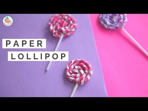 (52) 🍭 Paper Lollipop Tutorial | How to Make a Paper Lollipop - YouTube Paper Lollipop, Lollipop Craft, Craft Video, Diy Paper, Lollipop, Amazon Affiliate, Tissue Paper, Embellishments, Fabric