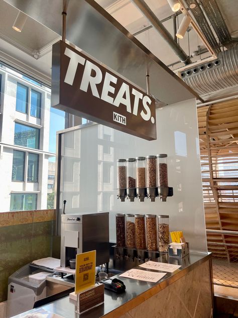 #kith #kithtreats #london #newyork Kith Treats, Cafe Store, Coffee Cart, London Summer, Coffee Carts, Cafe Interior, Cafe Design, Happy Dogs, Street Food