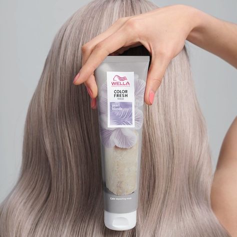 Wella Color Fresh Mask, Color Fresh Mask, Brassy Hair, Mushroom Hair, Pearl Blonde, Wella Color Fresh, Hair Color Formulas, Dry Shampoo Hairstyles, Light Blonde Hair