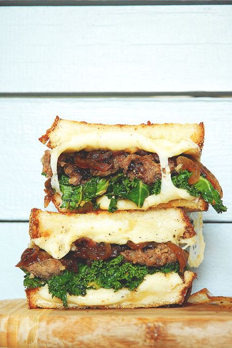 Kasseri Cheese, Kale Sausage, Grill Cheese Sandwich Recipes, Cheese Sandwich Recipes, Best Grilled Cheese, Grilled Cheese Sandwiches, Grilled Cheese Recipes, Spicy Sausage, Grilled Sandwich