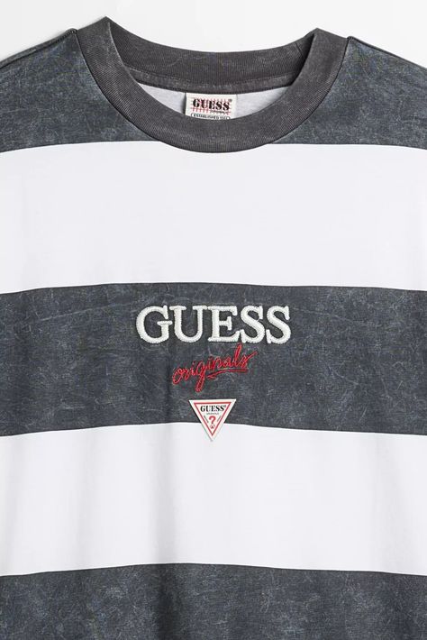 GUESS ORIGINALS Block Stripe Long Sleeve Tee | Urban Outfitters Striped Long Sleeve Tee, Stripe Long Sleeve, Striped Long Sleeve, And Sign, Long Sleeve Tee, Long Sleeve Tees, Sign Up, Urban Outfitters, The Originals