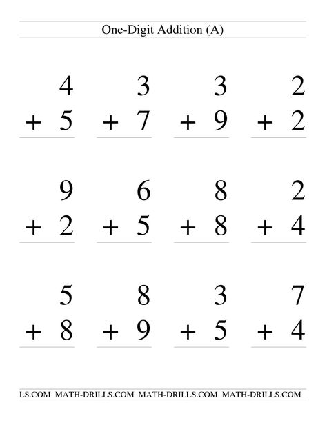 Single Digit Addition -- Some Regrouping -- 12 per page (A) Math Worksheet #freemath Single Digit Addition Worksheets, Addition With Regrouping Worksheets, Free Addition Worksheets, Easy Math Worksheets, Math Division Worksheets, Math Fact Worksheets, Kindergarten Math Worksheets Free, Math Addition Worksheets, Addition And Subtraction Worksheets