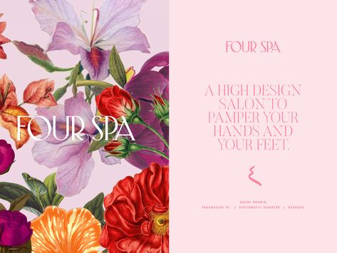 Spring Advertising Design, Spring Design Poster, Flower Banner Design, Salon Branding Design, Beauty Salon Branding, Beauty Branding Design, Luxury Hotel Spa, Beauty Branding, Spa Branding