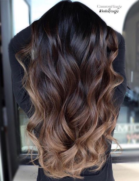 Balayage For Dark Brown Hair Long, Carmel Brown Hair Warm With Highlights, Hair Color Ideas For Brunettes Balayage, Igora Vibrance, Dark Brown Hair With Highlights, Dark Ombre Hair, 60 Hairstyles, Color Melt, Hair With Highlights