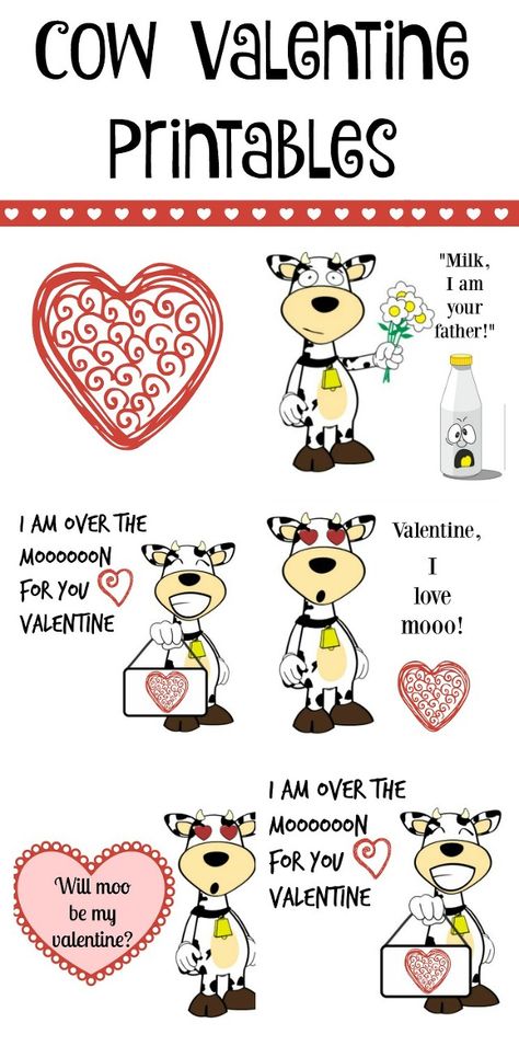 Free cow Valentine's Day printables. These would be fun to use in your kids lunch box or for the valentines you pass out to friends. @horizonorganic #horizonsnacks AD Cow Valentine, Mommy Inspiration, Valentine's Day Printables, Valentine Day Boxes, Valentines Day Food, Valentines Printables Free, Homemade Holiday, Valentines Food, Kids Lunchbox