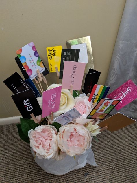 Bouquet for my daughters 18th. 18 vouchers and 18 flowers. 18th Bday Party Ideas Daughters, 18th Birthday Bouquet, 18th Birthday Gifts For Daughter, Birthday Bouquet, 18th Birthday Gifts, 18th Birthday Party, My Daughters, Gift Vouchers, Birthday Gift Ideas