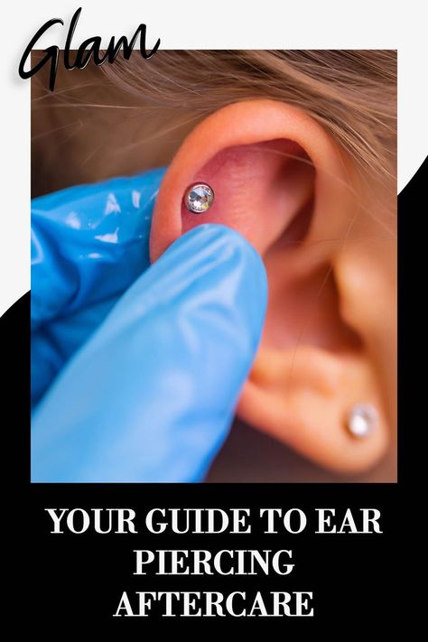 Ear Piercings After Care, Ear Piercing Cleaning Solution Diy, New Piercing Care, How To Clean Ear Piercings, Ear Piercing Care, Upper Ear Piercing, New Ear Piercing, Piercing Care, Ear Peircings