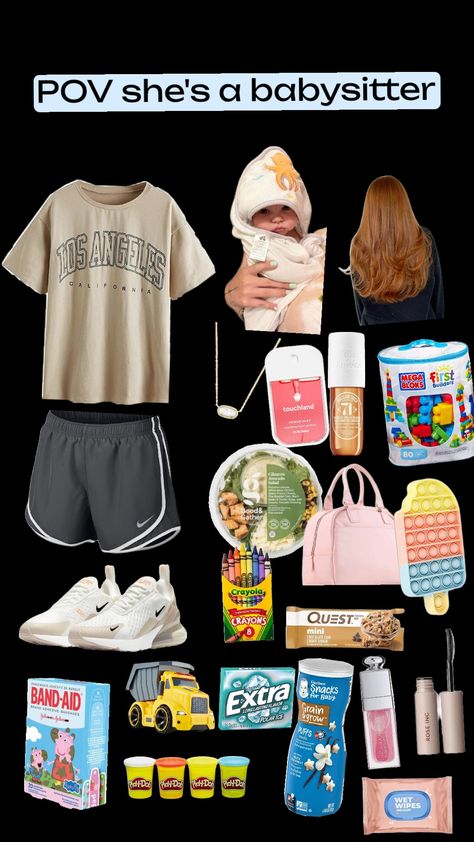 POV she's a babysitter #dreamgirl #babysitter #kids #babysitting #preppy #babysittingoutfits #ootd #baby Preppy Babysitting, Babysitting Fits, Babysitting Bag Essentials, Baby Sitting Ideas, Babysitter Tips, Babysitter Aesthetic, Babysitting Outfit, Babysitting Aesthetic, Babysitter Printable