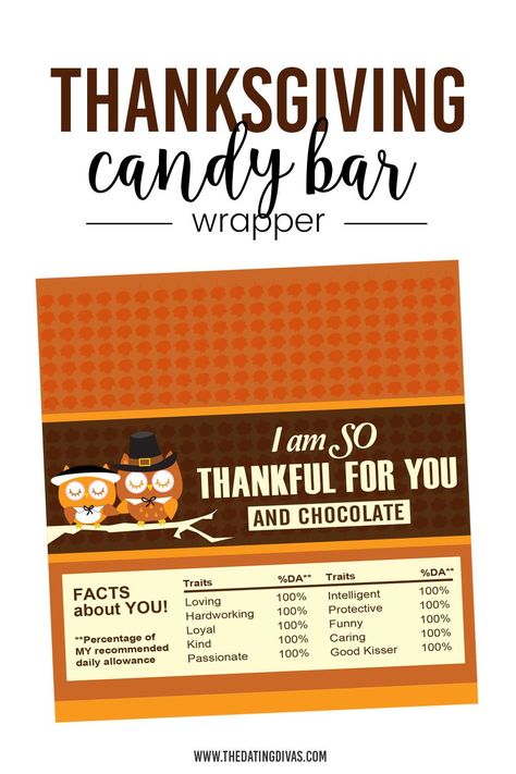 Thanksgiving Candy Wrappers Free, Candy Bar Wrapper Ideas, Mini Candy Bar Wrappers Free Printables, Candy Bar Wrapper Template Free, Candy Bar Wrappers Free Printables, Rs Gifts, Candy Bar Labels Template, Free Candy Wrapper, Thanksgiving Candy Crafts