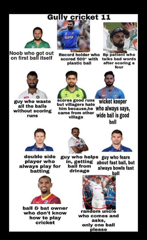 #meme #cricket #cricketmeme #gullycricket Gully Cricket, Crickets Meme, Cricket Memes, Cricket Quotes, Crickets Funny, India Cricket Team, India Cricket, Cricket Team, Have Some Fun