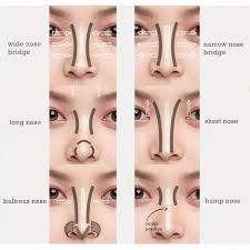 Contour For Wide Nose, Contour Wide Nose, Makeup Reference, Hooked Nose, Bulbous Nose, Parts Of The Nose, Makeup Contouring, Nose Contour, Contouring Makeup