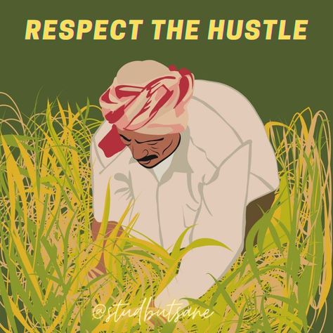 Farmer Illustration, The Hustle, Farmer, India