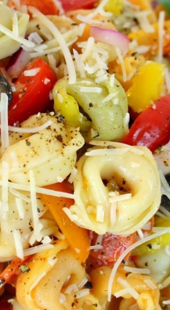 Tortilini Pasta Salad, Easy Tortellini Pasta Salad, Italian Tortellini Salad, Salad Tortellini, Tortellini Pasta Salad Recipes, Easy Tortellini, Italian Tortellini, Tortellini Pasta Salad, Pasta Salad With Tortellini